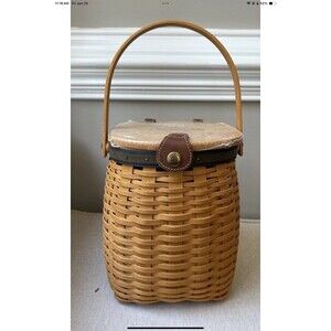 Longaberger Basket & Liner 2001 Collectors Club 5Year Anniversary Charter Member